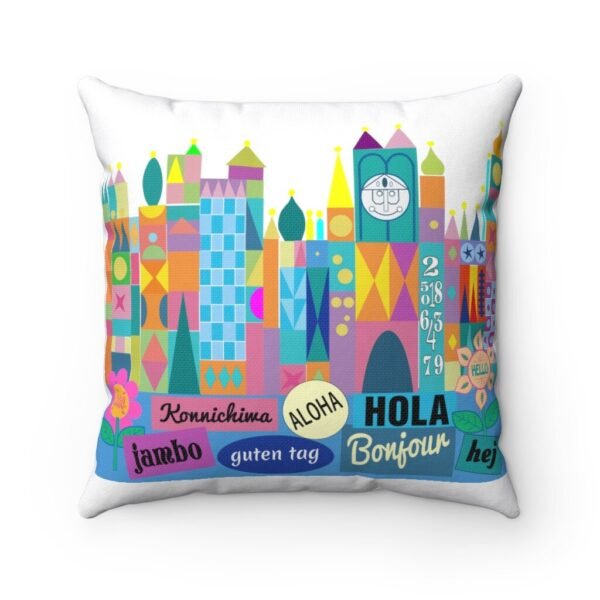 Small World Inspired Pillow, Home Decorative Pillow, Fairytale Throw Pillow, Princess Decor Pillow, Housewarming Gift, Family Gift - Image 2